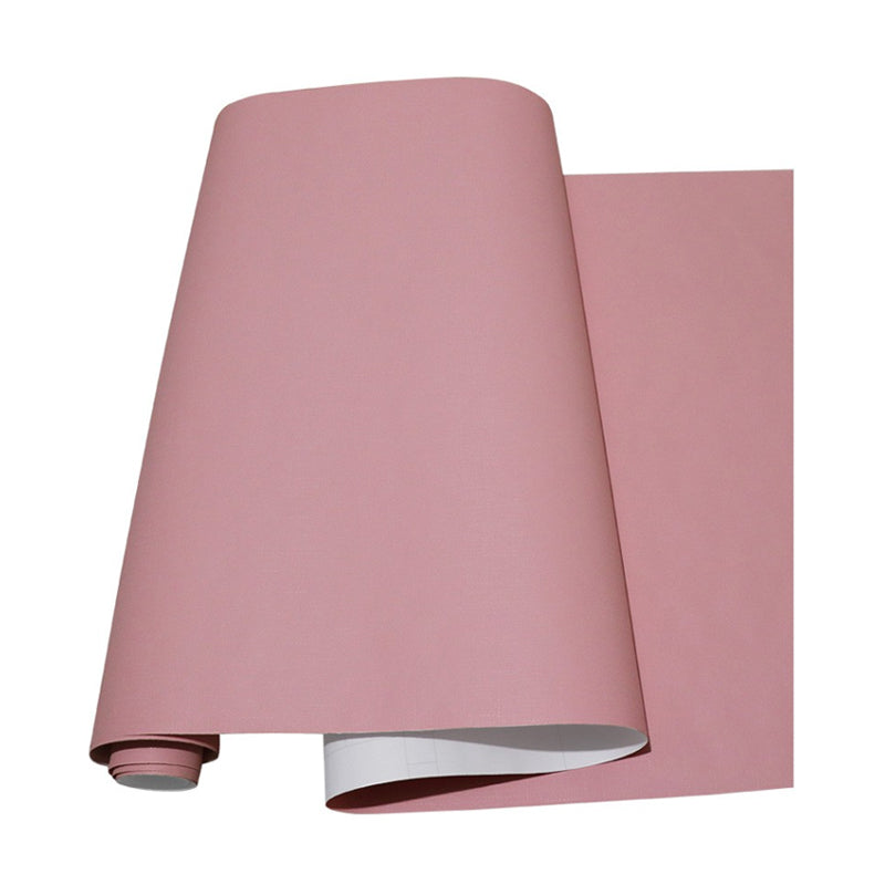 Minimal Girls Wallpaper with Solid Pattern Pastel Color Pick-Up Sticks Wall Covering, Easy to Remove