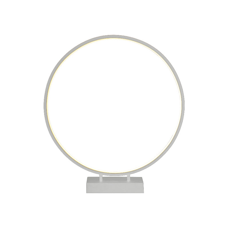10 "/12"/16 "Diamatura Diamatura Dank Simplicity LED acrilico a LED singola Light Black/White Table Light in luce calda/bianca