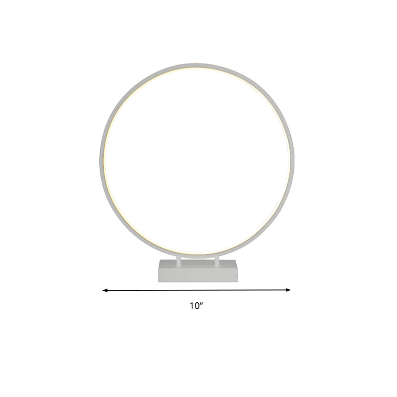 10 "/12"/16 "Diamatura Diamatura Dank Simplicity LED acrilico a LED singola Light Black/White Table Light in luce calda/bianca