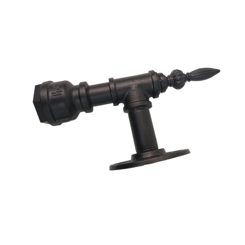 Metallic Matt Black Wall Lighting Rohr Design 1 Leichte Vintage -Wandleuchte für Schlafzimmer