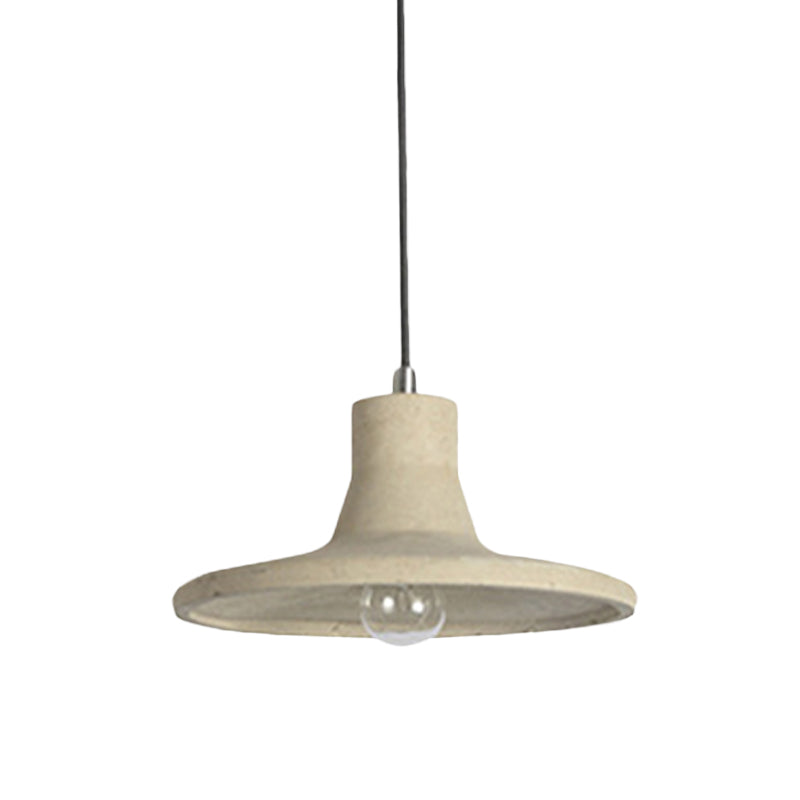 1 lampada appesa in calcestruzzo leggero vintage industriale grigio/bianco sfarcia a soffitto a soffitto a soffitto