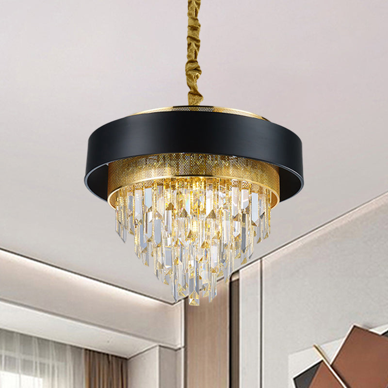 5 têtes lustres de plafond effilés