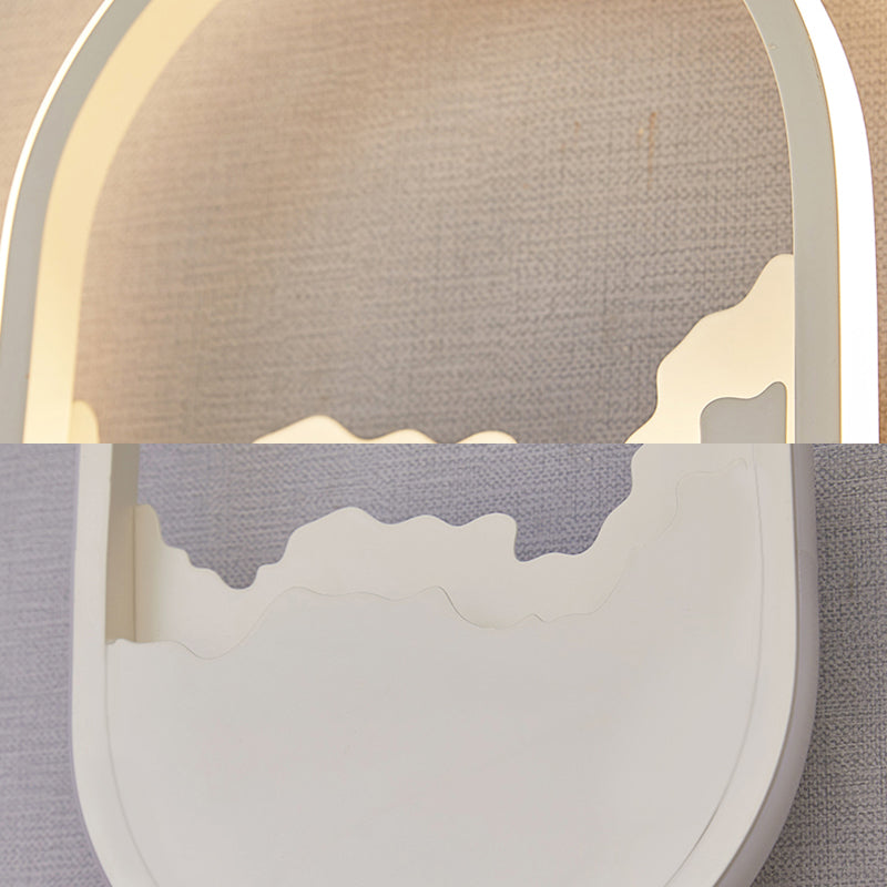 LED ACONCE ACONCE LED ACONCE OVALE ACONCE 8 "LAMPAGNO DEL MODOTTO MODERNO MODERNO MODERNO LAGGIO IN LUCE IN LUCE