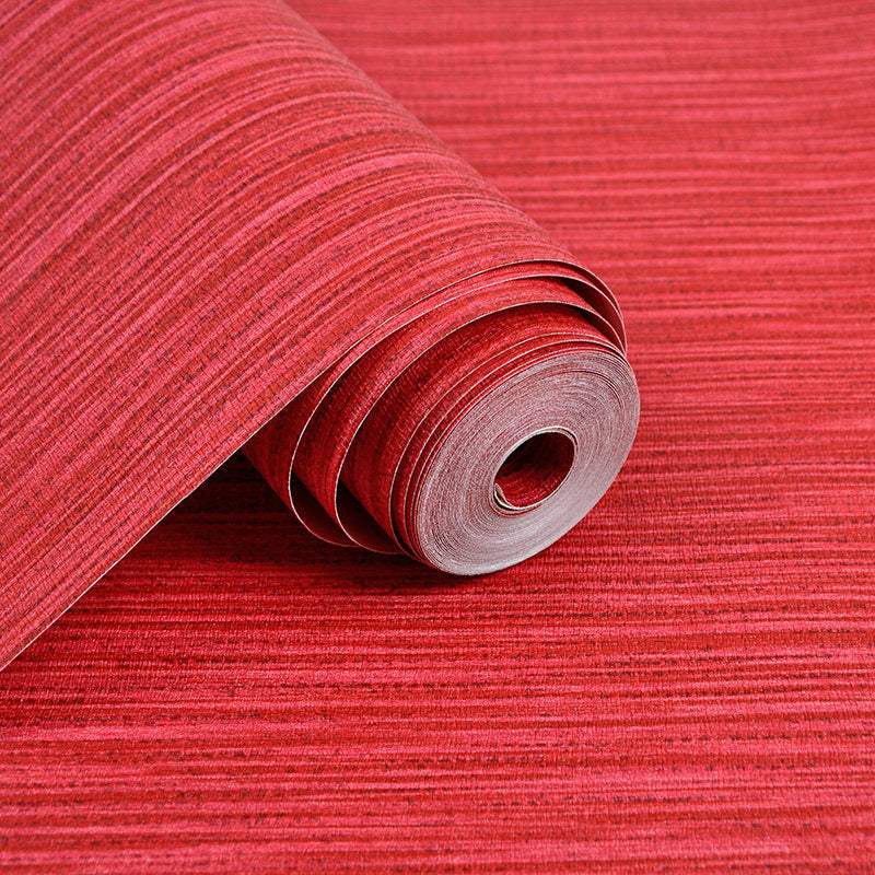 Modern Solid Striped Wallpaper Roll Pastel Color Stain-Proof Wall Art for Dining Room