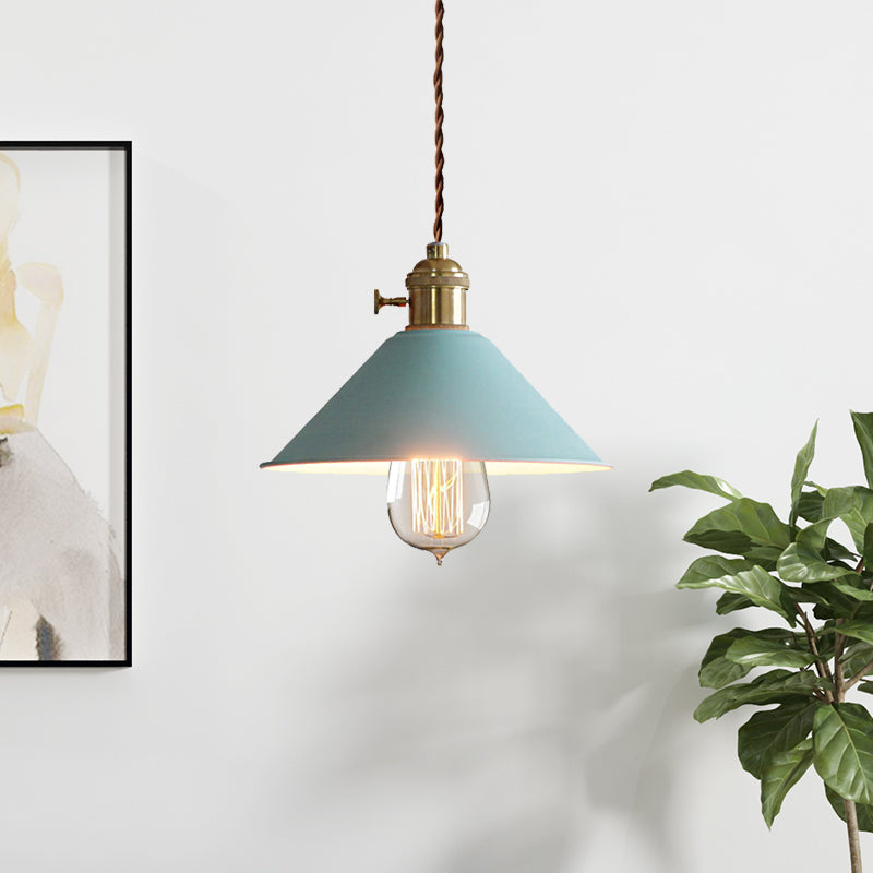 Conic Shade Esszimmer Deckenleuchte Industriestil Metal 1 Hellgrau/Weiß/rosa Anhänger Beleuchtung