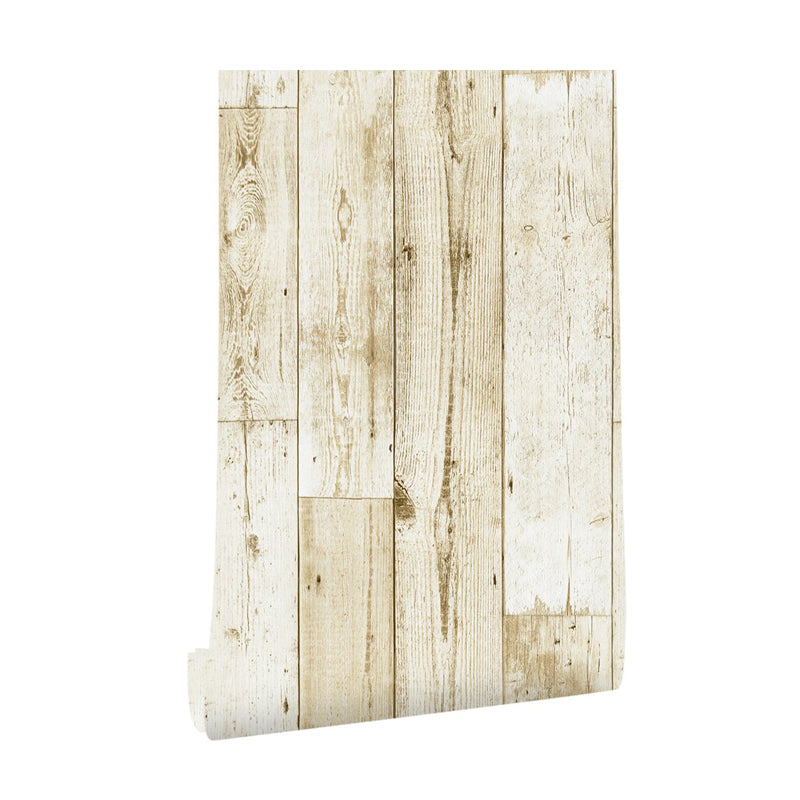 Repurposed Barn Wood Wallpaper Rural Temporary Peel and Stick Bedroom Wall Decor, 34.2-sq ft