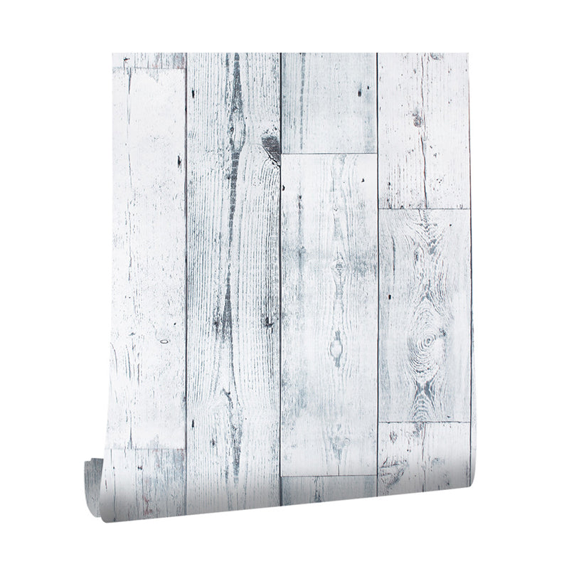 Self Sticking Rustic Wood Wallpaper Grey-Green Easy Peel Off Wall Art for Living Room