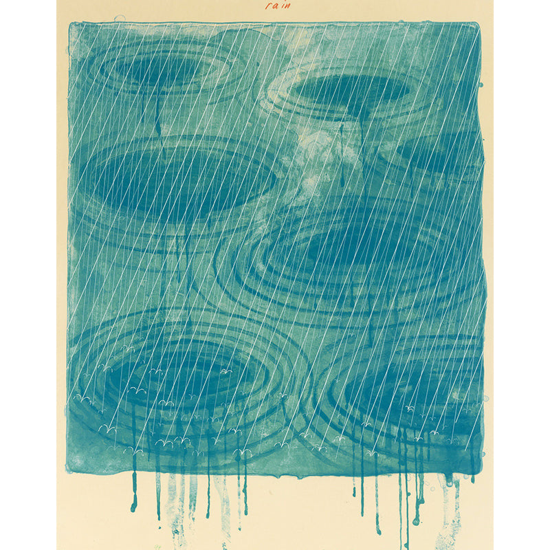 Aesthetics Ripples Mural Wallpaper Non-Woven Waterproofing Yellow-Blue Wall Art for Bedroom