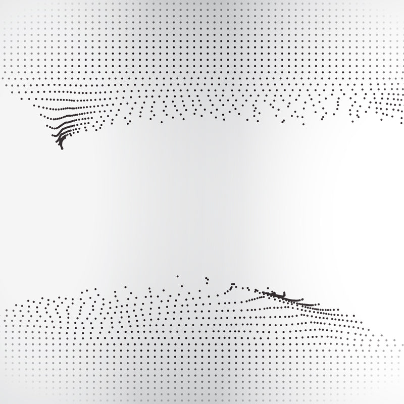 Black-White Dot Art Mural Stain Resistant Minimalist Bedroom Wall Decor, Custom Print