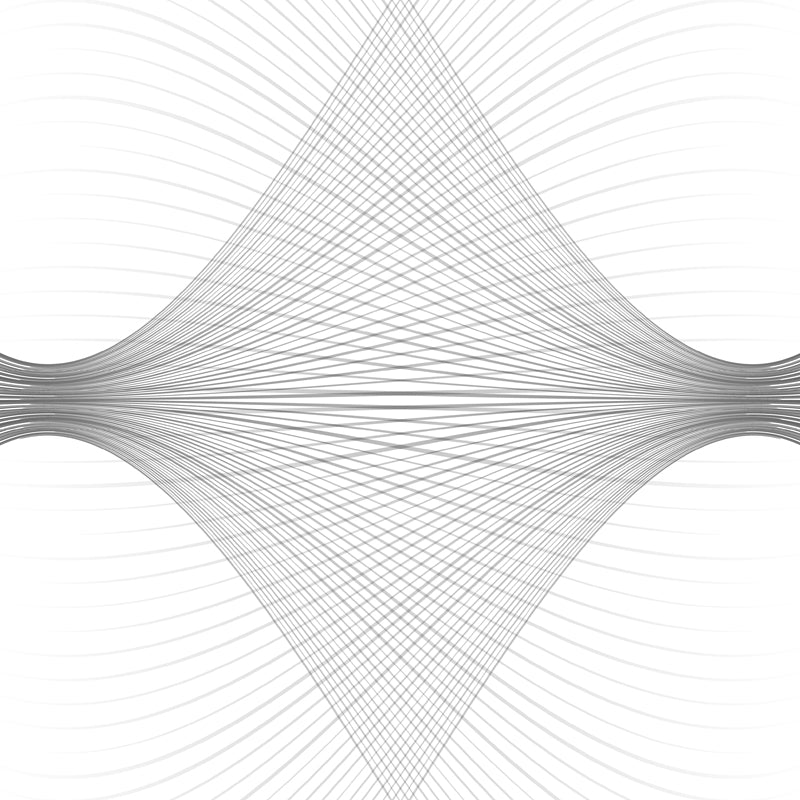 Modernist Interwoven Lines Mural Non-Woven Washable Black-White Wall Covering for Accent Wall