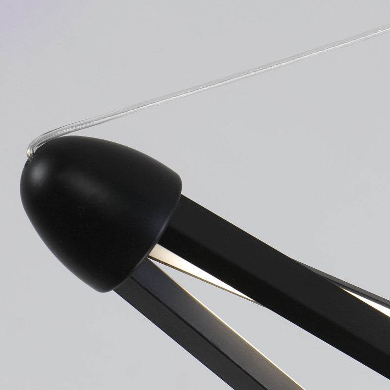 Kit de lampe suspendue en spirale Pendentif à plafond noir à LED moderne dans la lumière chaude / blanc / naturel