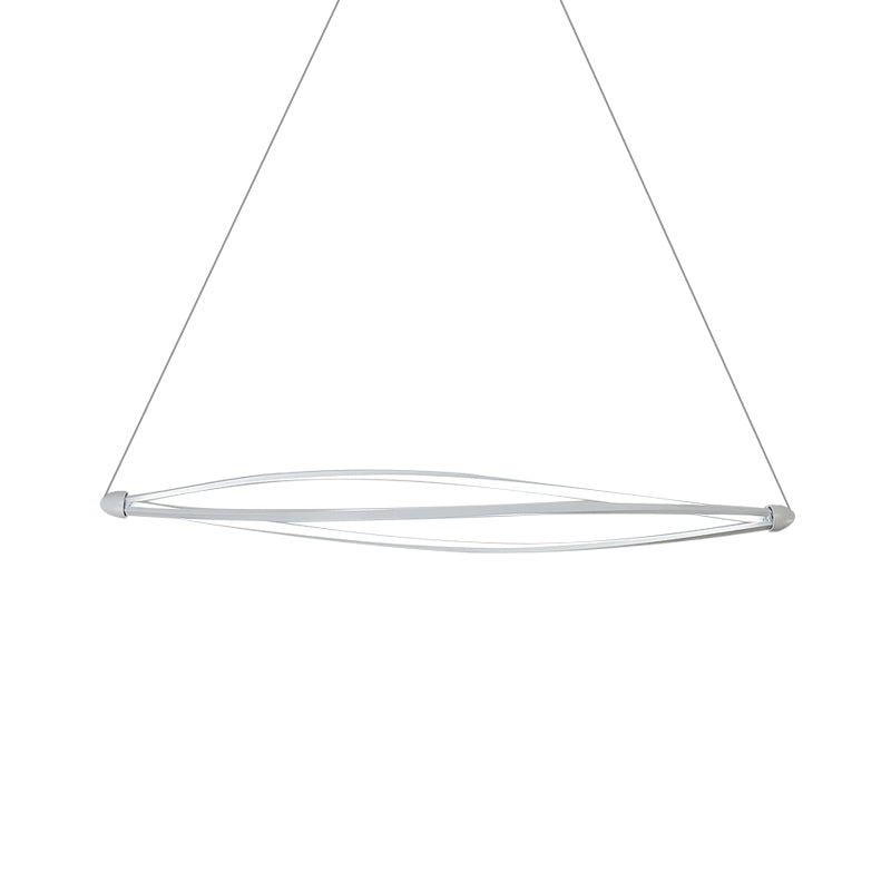 Kit de lampe suspendue en spirale Pendentif à plafond noir à LED moderne dans la lumière chaude / blanc / naturel