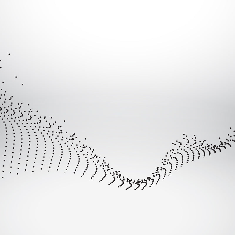 Minimalist Dotted Backbone Pattern Mural for Bedroom Custom Wall Art in Black-White