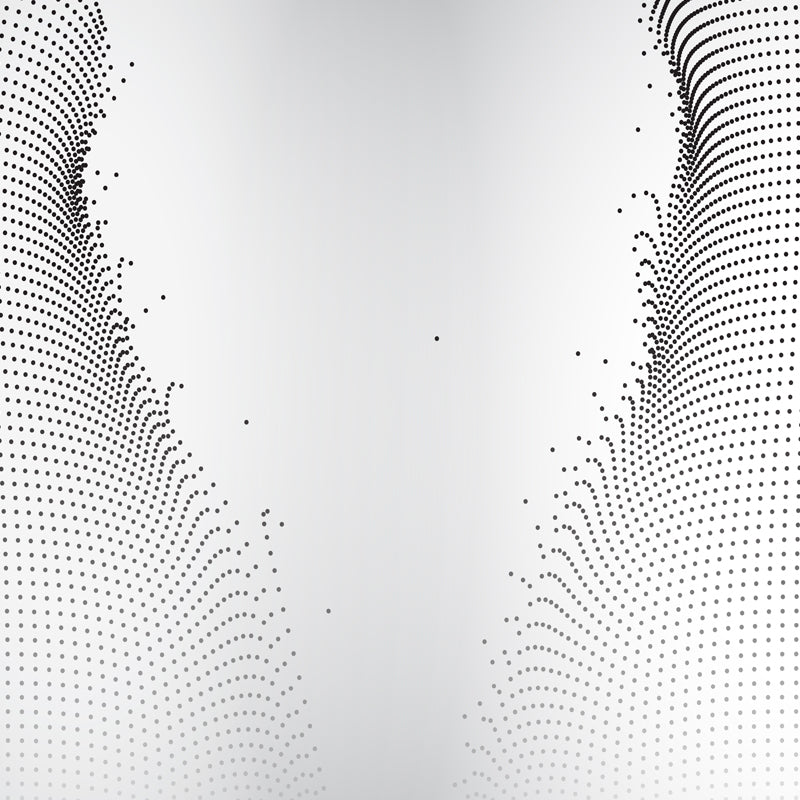 Modern Art Broken Net Mural Non-Woven Waterproof Black-White Wall Covering for Accent Wall