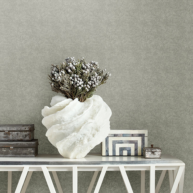 Pastel Color Solid Wallpaper Roll Water Resistant Contemporary Bedroom Wall Covering