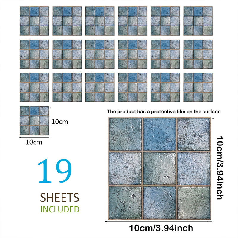 Peel and Stick Tiles Wallpaper Panel Bohemian PVC Wall Decor, 4.1-sq ft, 38 Pieces