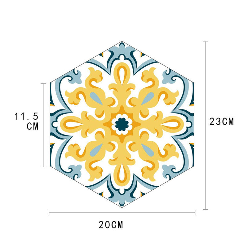 Self-Stick Floral Wallpaper Panel Set 5.9-sq ft Boho Chic Wall Art for Living Room