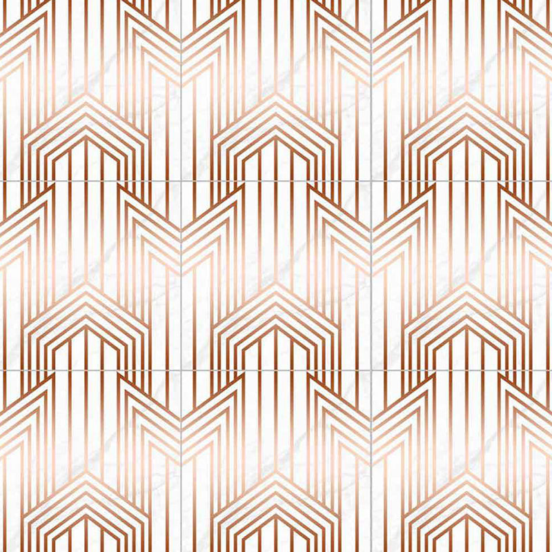 Geometric Wallpaper Panel Set Modern Pick-Up Sticks Restroom Wall Decor, 4.3-sq ft