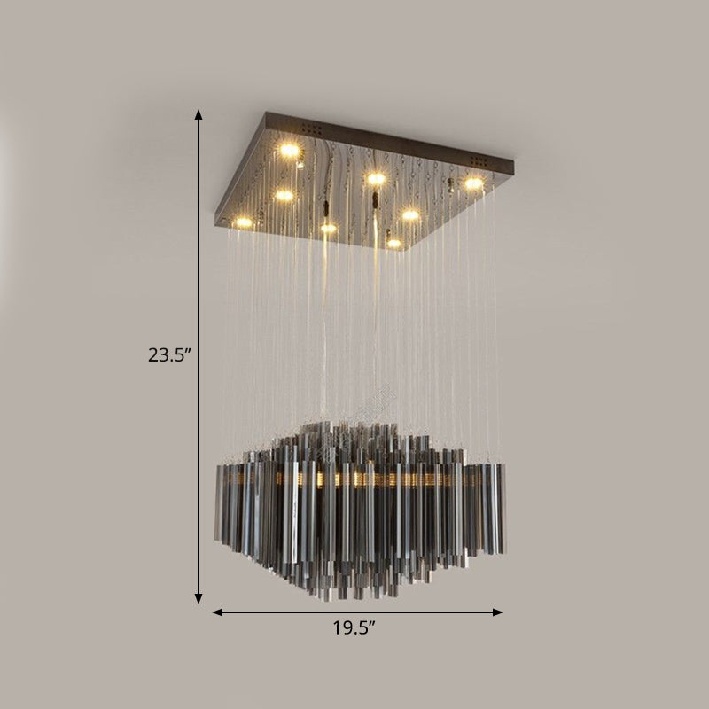 Luce multi soffitto esagonale nero Light MODERN MODERNY Crystal Bar Appeding Lighting for Dining Room