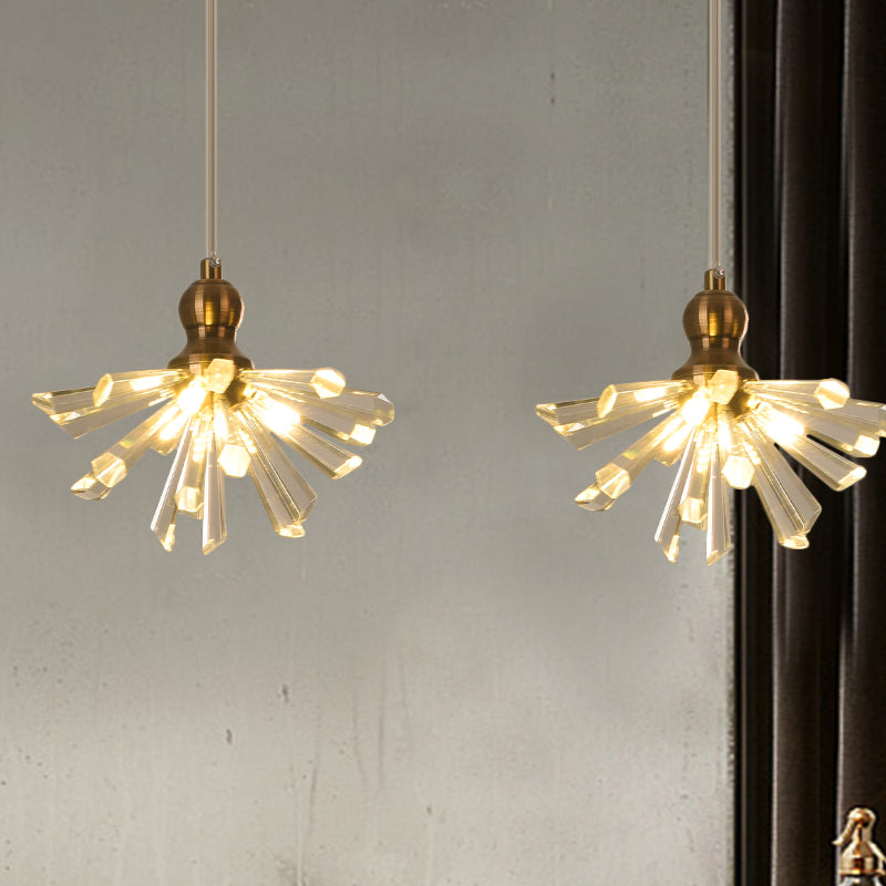 Glass Crystal Glass Crystal Sputnik Multipant Modern 3/6 Heads Sospension Lighting Freet in oro