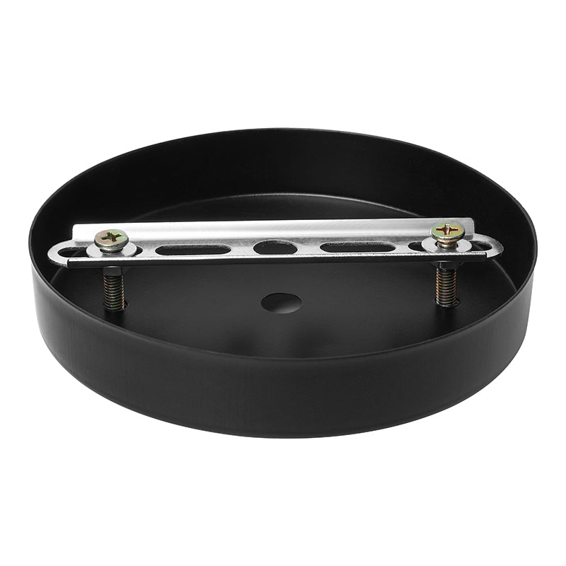 Finition noire / laiton 1 lampe à tête lampe industrielle en métal mini éclairage d'applications avec une ampoule nue pour la chambre