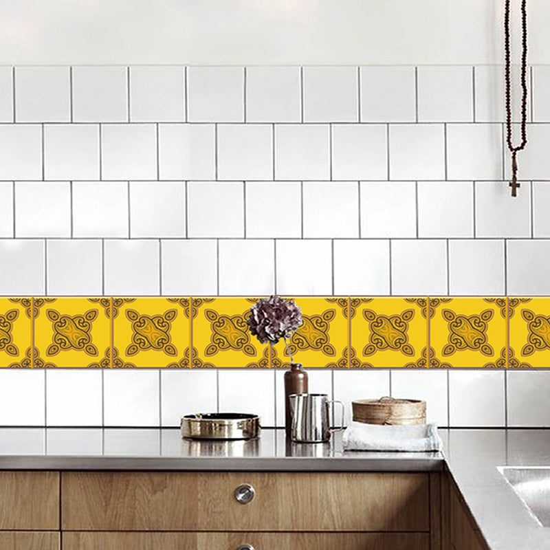 Symmetric Pattern Wallpaper Panel Set Boho Peel and Stick Washroom Wall Decor, 4.3-sq ft