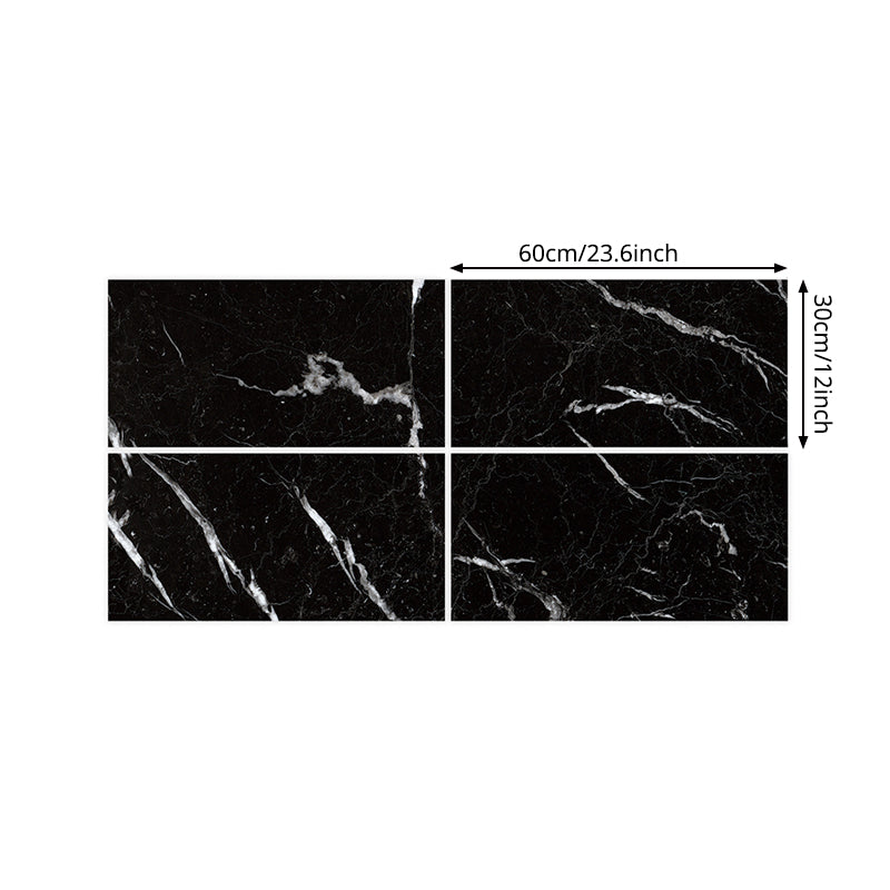 Peel and Paste Marble Wallpaper Panel 23.6' L x 12" W Modern Wall Art for Snack Bar