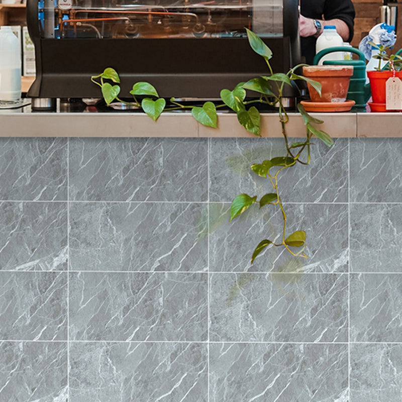 Peel and Paste Marble Wallpaper Panel 23.6' L x 12" W Modern Wall Art for Snack Bar