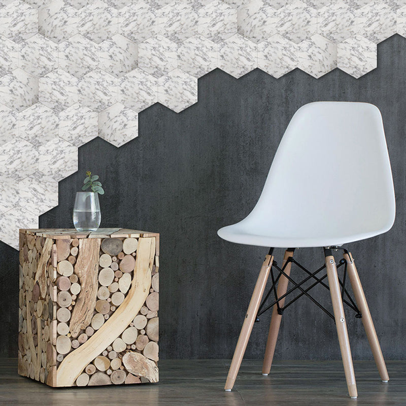 Neat Granite Effect Wallpapers for Kitchen, Grey and White, 5-sq ft, Peel and Paste