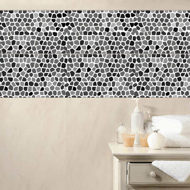 Marble Pebbles Wallpaper Panel Set Modern Self-Stick Washroom Wall Art, 4.3-sq ft