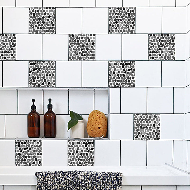 Marble Pebbles Wallpaper Panel Set Modern Self-Stick Washroom Wall Art, 4.3-sq ft