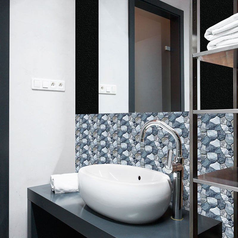 Modern Rock Stone Wallpaper Panels in Grey Peel and Paste Wall Covering for Bathroom