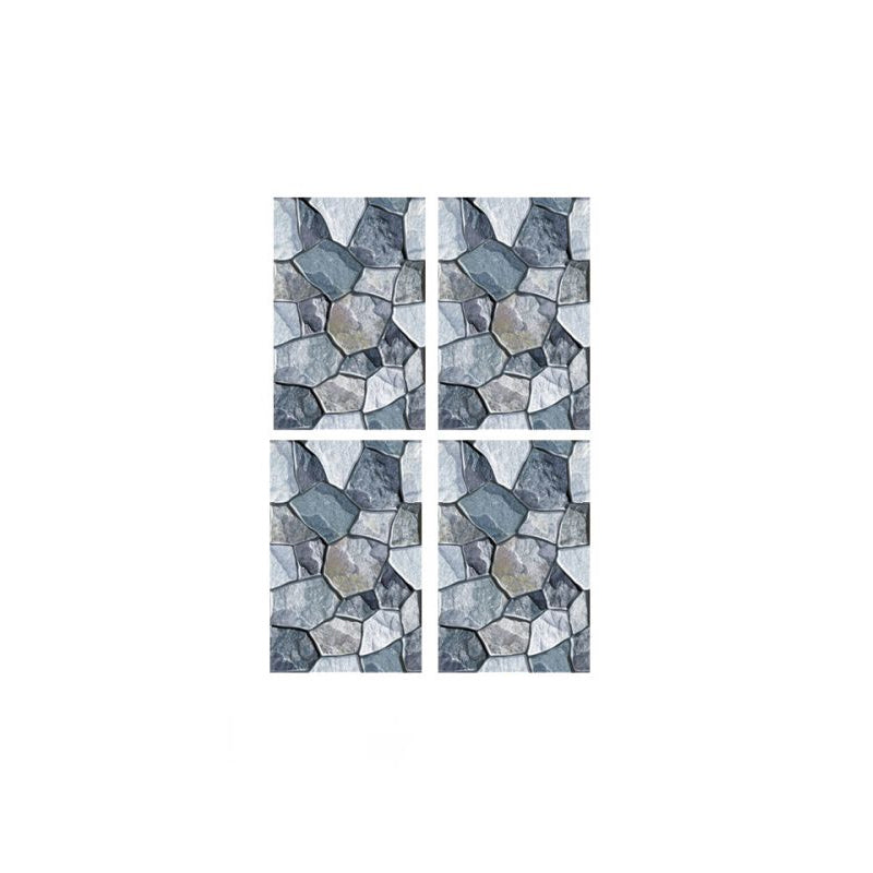 Modern Rock Stone Wallpaper Panels in Grey Peel and Paste Wall Covering for Bathroom
