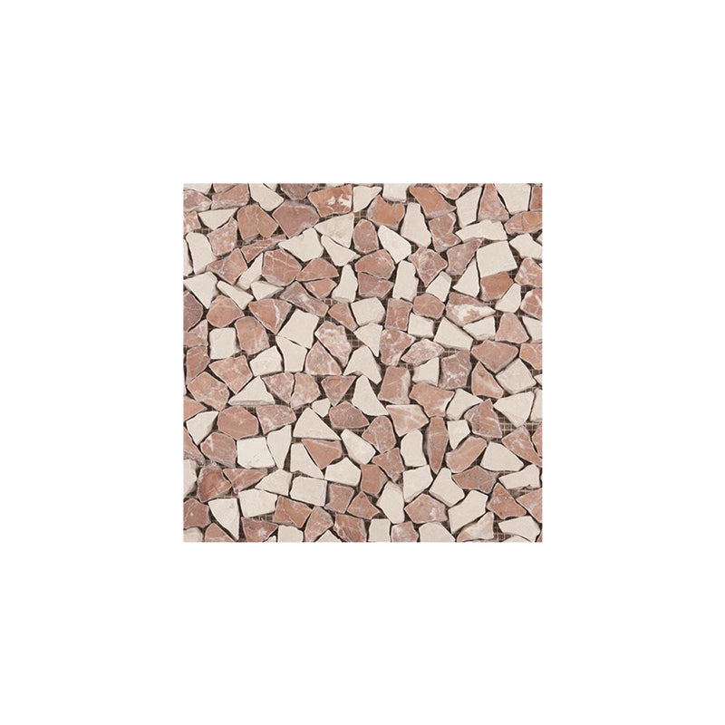 Red-White Rocks Wallpaper Panel Peel off Modern Style Kitchen Wall Decor, 11' L x 11" W