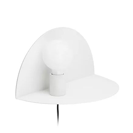 Open Bulb Kids Bedroom Wall Light with Half-Circle Metal 1 Light Nordic Style Sconce Light