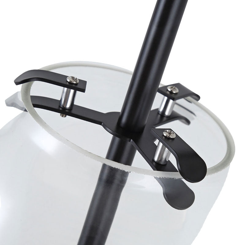 Zylinder klares Glas -Leuchte -Beleuchtung moderne 1 hellschwarz/goldene Wandmontageleuchte