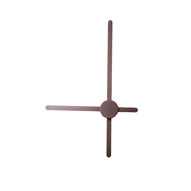 Crossed Lines Sconce Wall Light Metal Post Modern Wall Lamp in Brown for Living Room