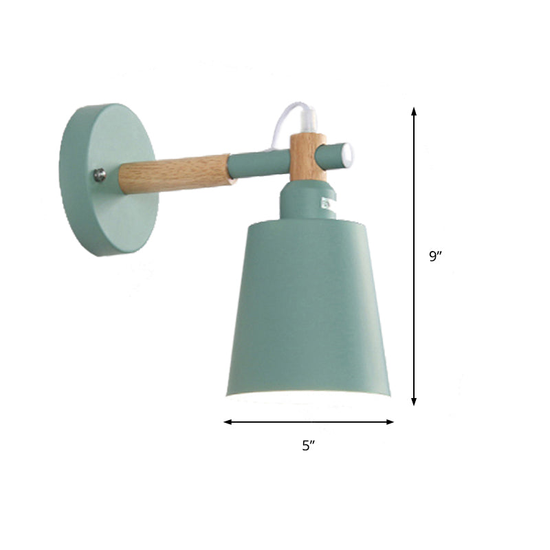 Snoep gekleurde emmer SCONCE Lichthoek Verstelbaar 1 licht Macaron Metal SCONCE LAMP VOOR WINKEL