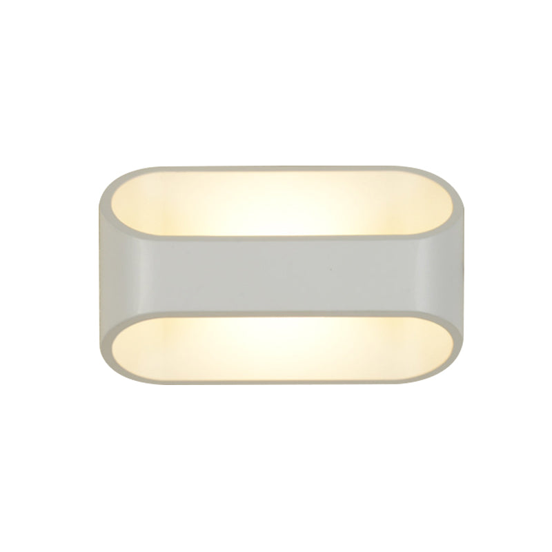 Stile contemporaneo Funzione rettangolare con appunti con funce in alluminio Apparecchio per la parete del bagno in alluminio in bianco