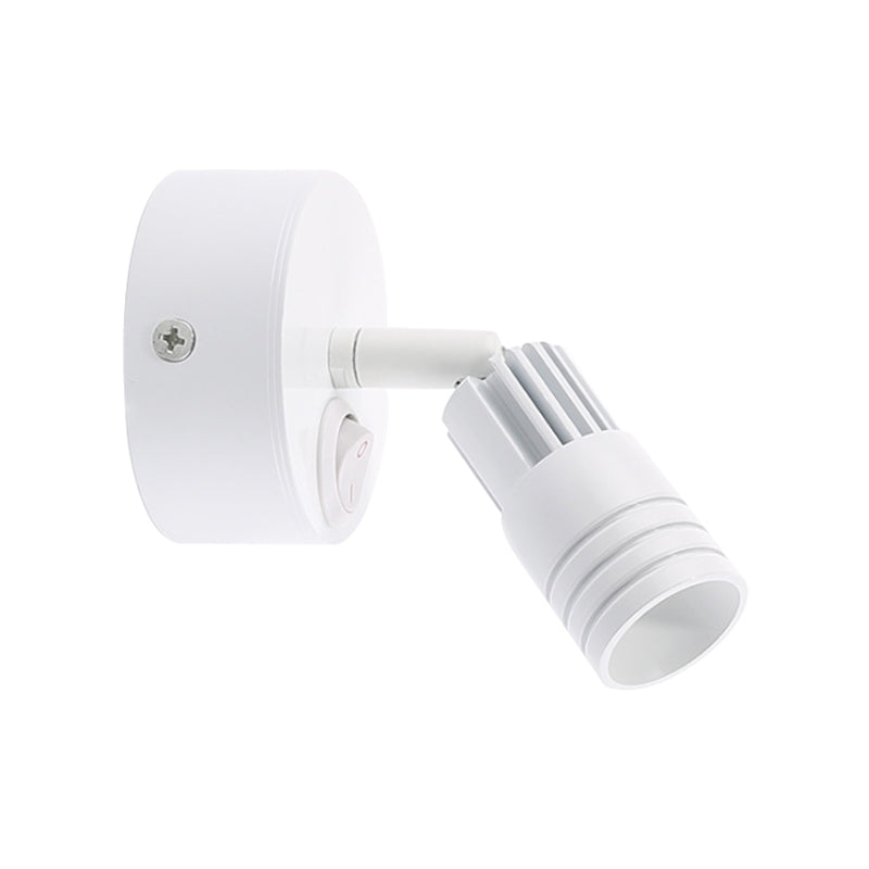 Luce contemporanea a parete in metallo cilindrico LED contemporaneo Light Secondo sconde in luce calda/bianca