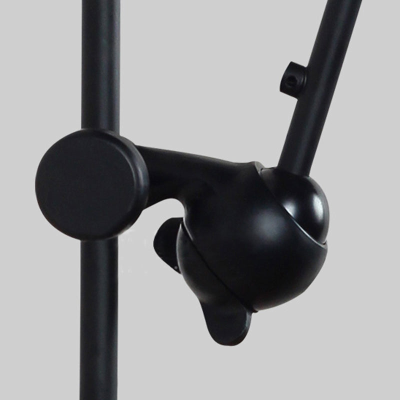 Tombre de cúpula negro/negro Luz de pared Modernista 1 Cabeza Lámpara de pared ajustable metálica para el comedor