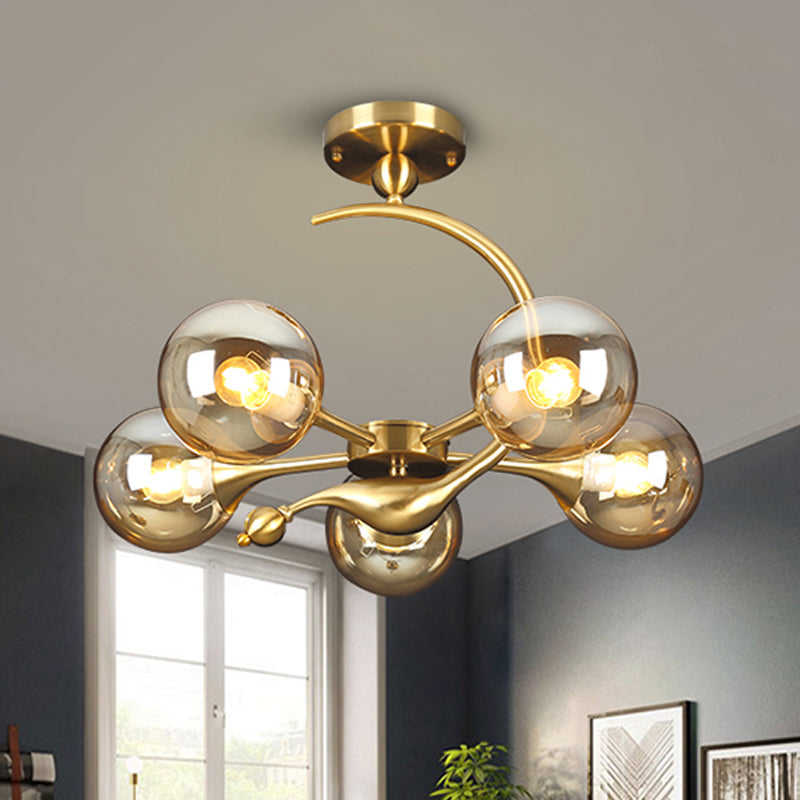 Éclatement de lustre semi-rince