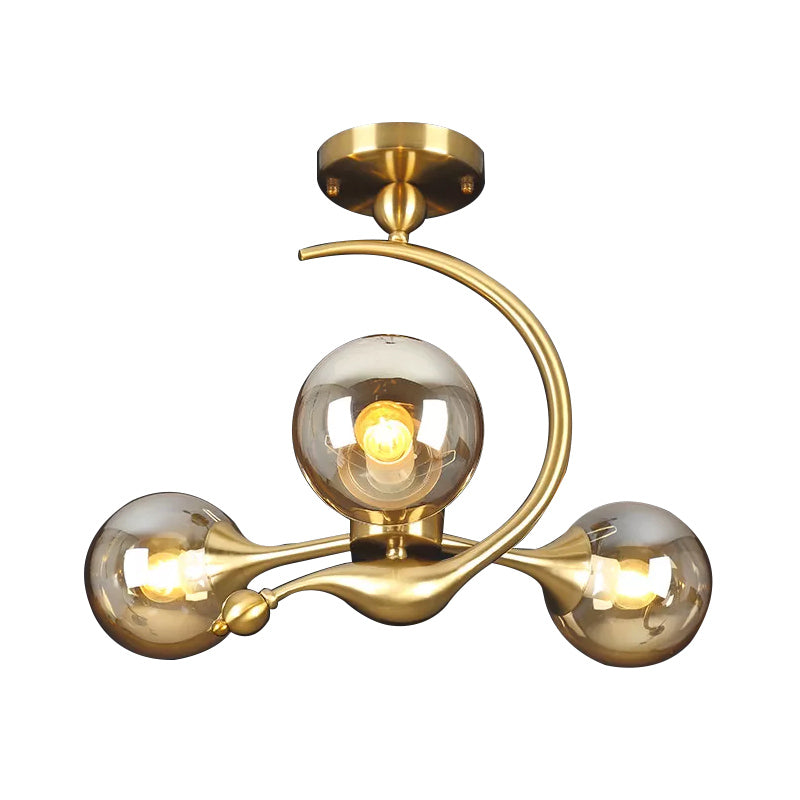 Éclatement de lustre semi-rince