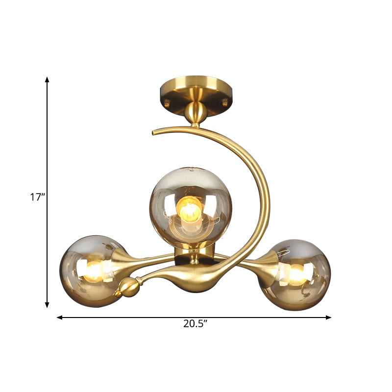 Éclatement de lustre semi-rince