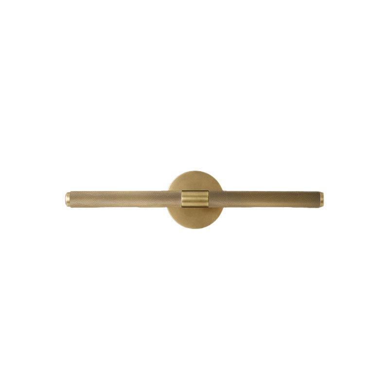 2 Lights Vanity Lighting Fixture Colonialism Linear Metal Sconce Wall Light in Black/Gold for Bathroom