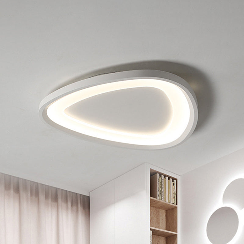 Raindrop Led Sottile LED Soffitto Illuminazione Semplice Aluminum White Flush Montato Lampada a Warm / White Light per Kitchen, 18 "/23.5" W