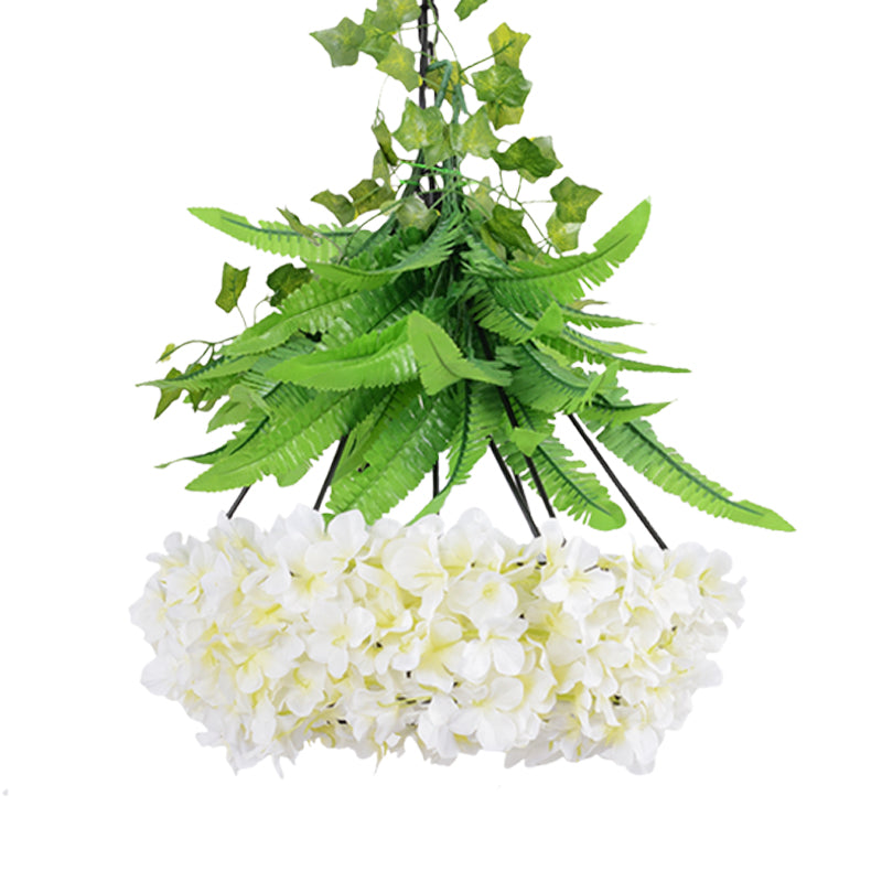 Iron Diamond Cage Ceiling Pendant Industrial 1 Light 16.5"/19.5" W Restaurant Plant Hanging Light Fixture in Black