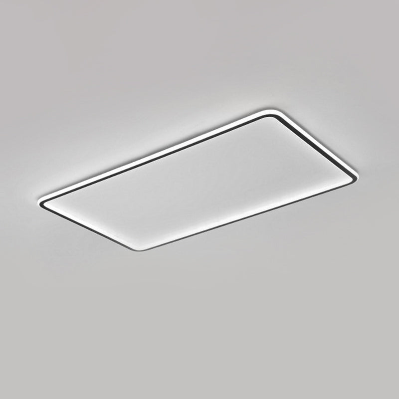 Panel ultrafino lámpara de techo LED acrílico simple lámpara de Sala de estar incorporada negra