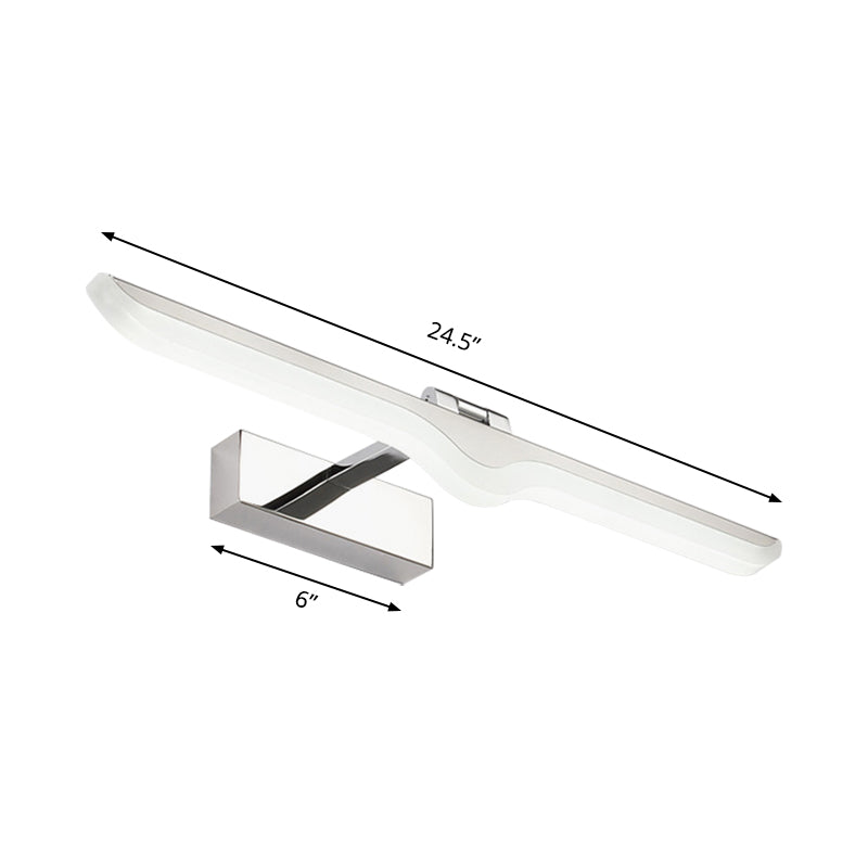 Lineare AcrylaL -Waschtischleuchte modern
