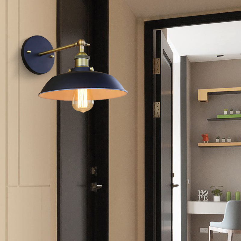 Rotatable Scheune Metallwandbeleuchtung Industriestil Schwarz 1 Lampenlager -Leuchtstoffbeleuchtung